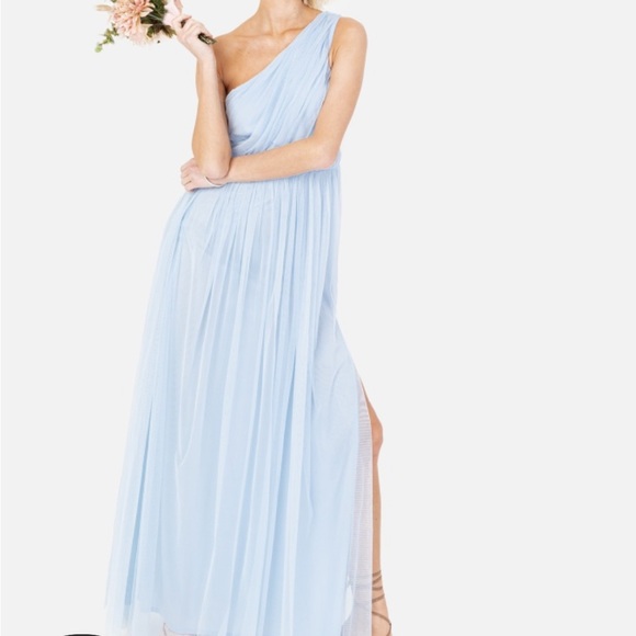 ASOS Anaya With Love Bridesmaid One shoulder Tulle Maxi Dress - Picture 1 of 6